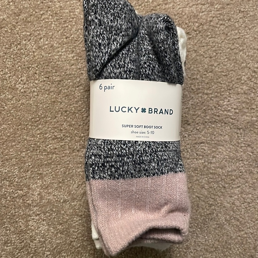 Lucky brand super soft boot sock